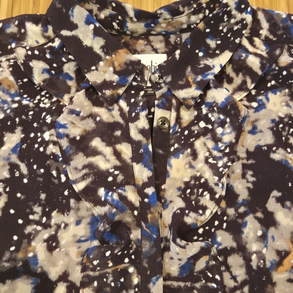 NWOT Cabi Blue Patterned Jacket - Picture 5 of 11